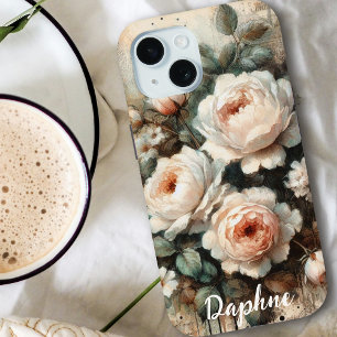 Antikes Shabby Chic Pale Pink Peony Individuelle N Case-Mate iPhone Hülle