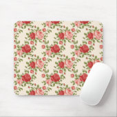 Antikes Shabby Chic Rosenmuster Mousepad (Mit Mouse)