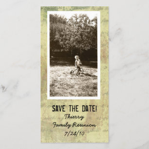 Antikes Shabby-Foto Save the Date Fotokarten