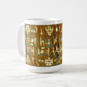 Antikes Signal Abstrakt Geometrisch Kaffeetasse (Vorderseite Links)