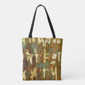Antikes Signal Abstrakte Geometrie Tasche (Rückseite)