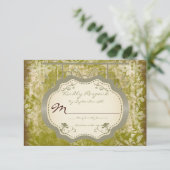 Antikes Signalienland Not leidende RSVP-Karten für RSVP Karte (Stehend Vorderseite)