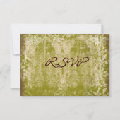 Antikes Signalienland Not leidende RSVP-Karten für RSVP Karte (Rückseite)