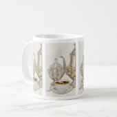 Antikes Silberkaffeeservice Kaffeetasse (Vorderseite Links)