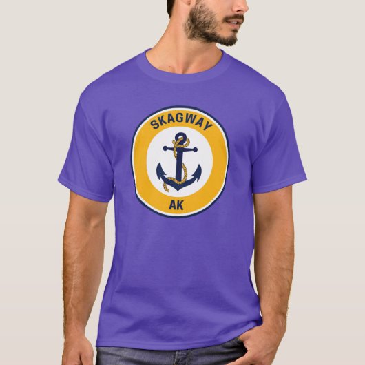 Antikes Skagway Alaska T-Shirt (Vorderseite)
