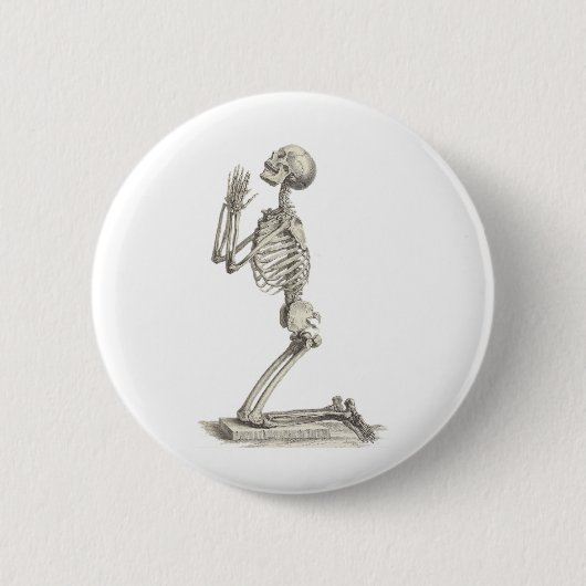 Antikes Skelett Button (Vorderseite)