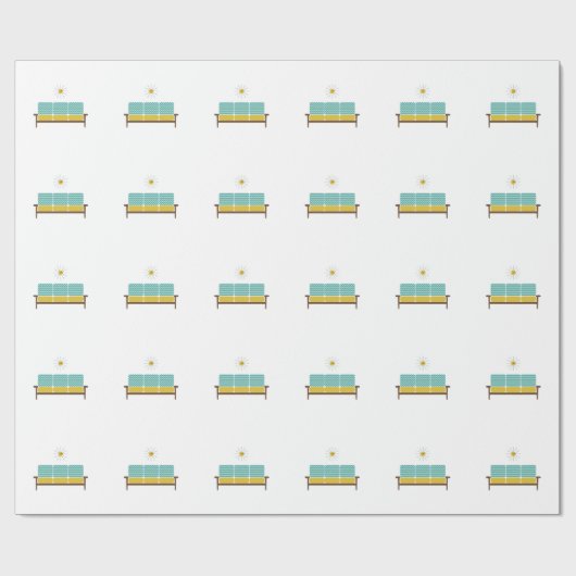 Antikes Sofa Geschenkpapier (Flach)