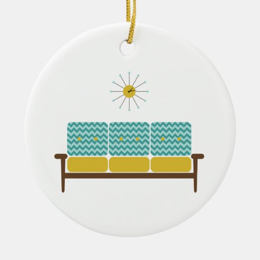 Antikes Sofa Keramik Ornament (Vorne)