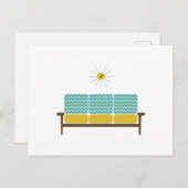 Antikes Sofa Postkarte (Vorne/Hinten)