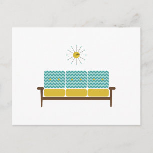 Antikes Sofa Postkarte