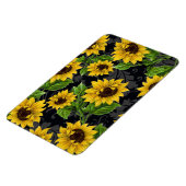 Antikes Sonnenblumenmuster Magnet (Linke Seite)