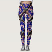 Antikes Soumak Oriental Rug Design Leggings (Vorderseite)