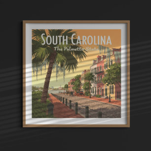 Antikes South Carolina Poster