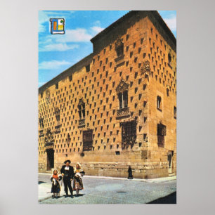 Antikes Spanien, Salamanca, Haus der Muscheln Poster