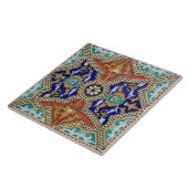 Antikes spanisches Mosaik Fliese (Seite)