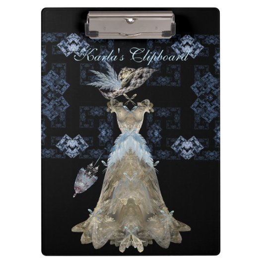 Antikes Spitze-Klemmbrett Klemmbrett (Vorderseite)