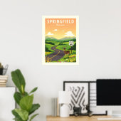 Antikes Springfield Missouri Poster (Heimbüro)
