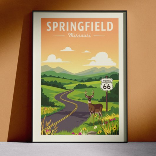 Antikes Springfield Missouri Poster