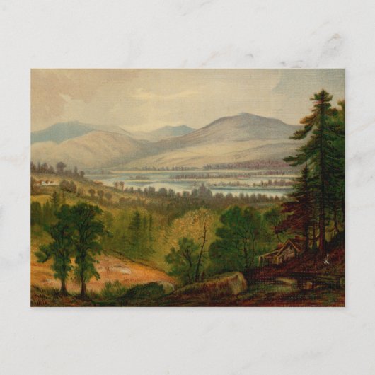 Antikes Squam Lake Postkarte (Vorderseite)