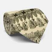 Antikes Stammmuster von Tassel und Spitzen Krawatte (Gerollt)