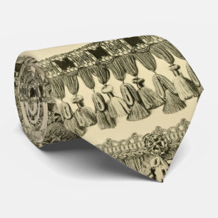 Antikes Stammmuster von Tassel und Spitzen Krawatte