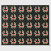 Antikes Staubrosa-Rosen-Blumenmuster - Romantisch Geschenkpapier (Flach)