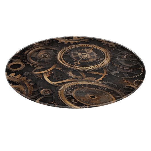 Antikes Steampunk-Schneidbrett Schneidebrett (Ecke)