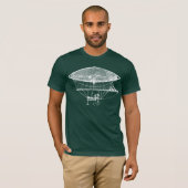 Antikes Steampunkflugzeug starres Shirt (Vorne ganz)