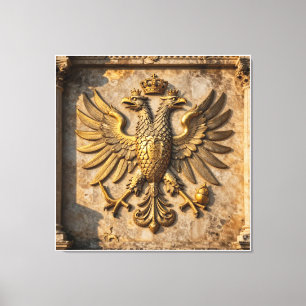 Antikes Steinbasrelief des souveränen Illyrien Leinwanddruck