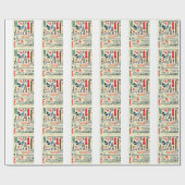 Antikes Stempel: Dokumentendekor Geschenkpapier (Flach)