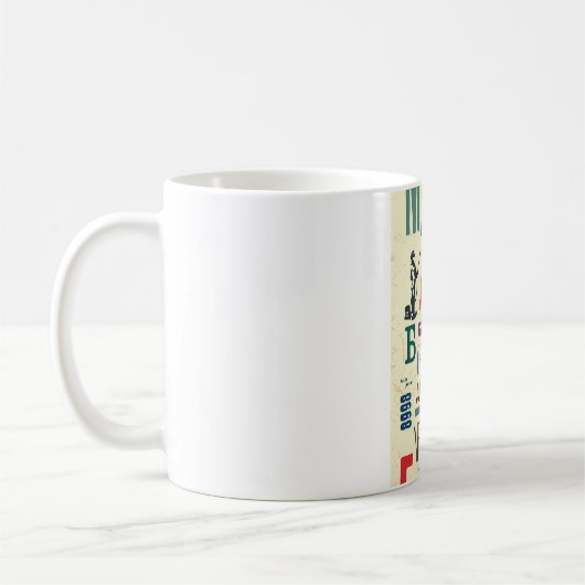 Antikes Stempel: Dokumentendekor Kaffeetasse (Links)