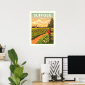 Antikes Suffolk Virginia Poster (Heimbüro)