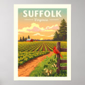 Antikes Suffolk Virginia Poster (Vorne)