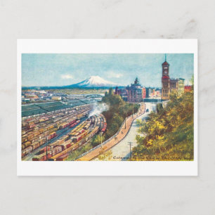 Antikes Tacoma, Washington Tor Postkarte