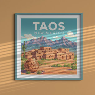 Antikes Taos New Mexico Poster
