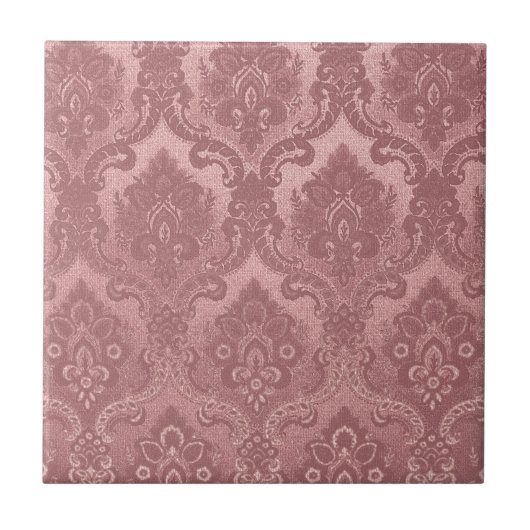 Antikes Tapetenmuster Rosa Fliese (Vorderseite)
