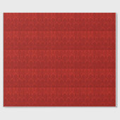 Antikes Tapetenmuster Rot Geschenkpapier (Flach)
