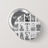 antikes Tarot Button (Vorne & Hinten)