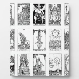 antikes Tarot Fotoplatte