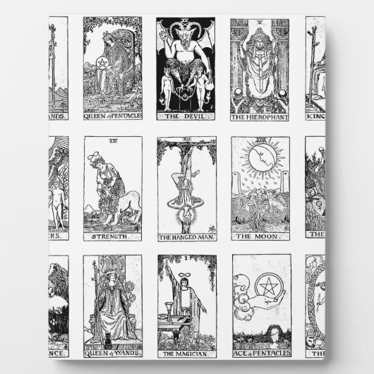 antikes Tarot Fotoplatte (Vorderseite)