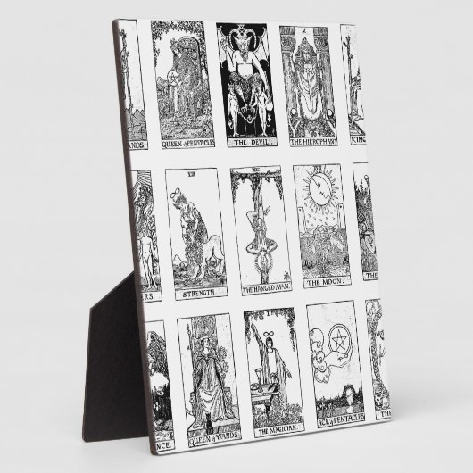 antikes Tarot Fotoplatte (Seite)