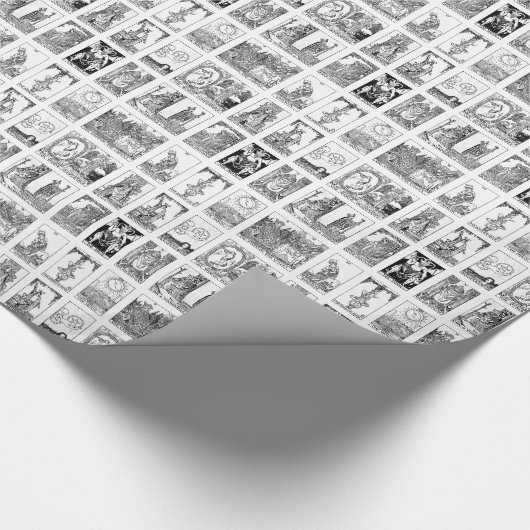 antikes Tarot Geschenkpapier (Ecke)