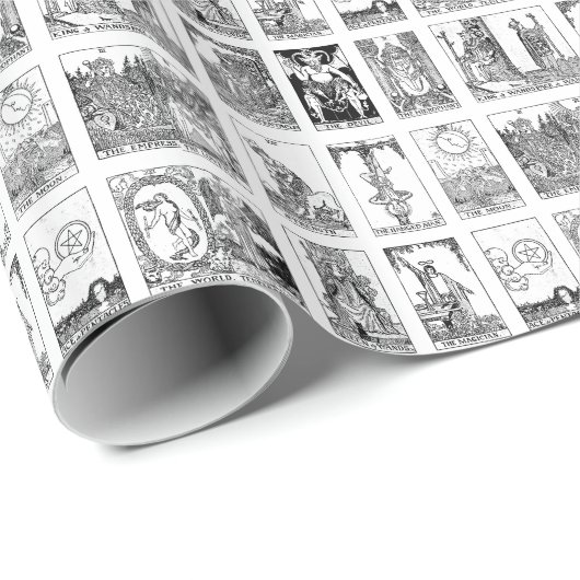 antikes Tarot Geschenkpapier (Rolleneckpunkt)