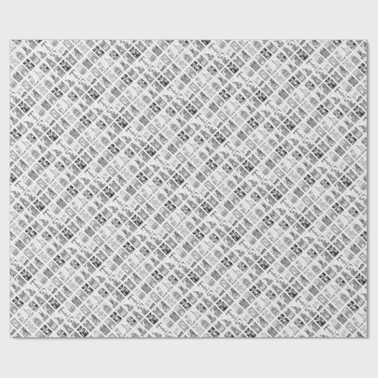 antikes Tarot Geschenkpapier (Flach)