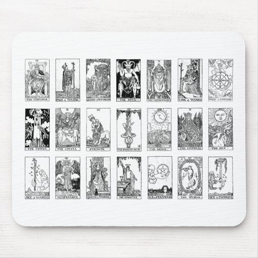 antikes Tarot Mousepad (Vorne)