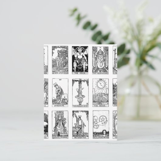 antikes Tarot Postkarte (Stehend Vorderseite)