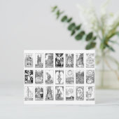 antikes Tarot Postkarte (Stehend Vorderseite)