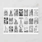 antikes Tarot Postkarte (Vorderseite)