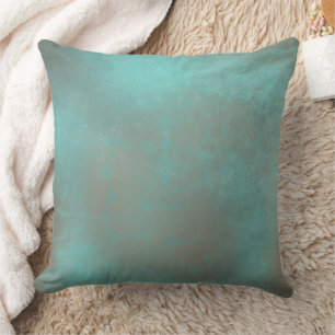 Antikes Teal-Patrouillen-Muster Kissen
