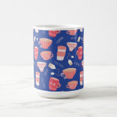 Antikes Teetassen-Teekannen-Muster Kaffeetasse (Mittel)